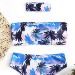 Zaful Swim - 3/15 Palm tree bikini with cocker Zaful Swim - 3/15 Palm tree bikini with cocker
